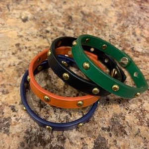 Multicolored Pleather Bracelets